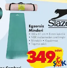 SLAZENGER EGZERSİZ MİNDERİ 183X61 CM SLAZENGER EGZERSİZ MİNDERİ 183X61 CM